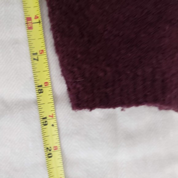 Geoffrey Beene Maroon Boucle Cardigan SzXL - Picture 5 of 6